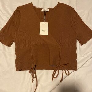 Brown Knit top